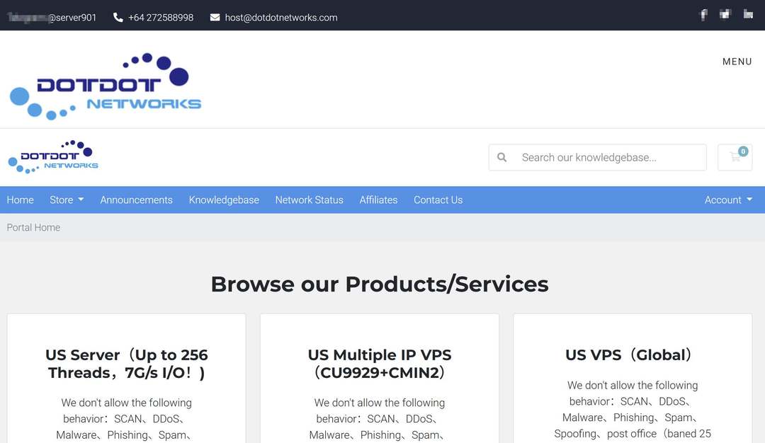 Dotdotnetworks：美国站群服务器-支持253个IP-网络稳定