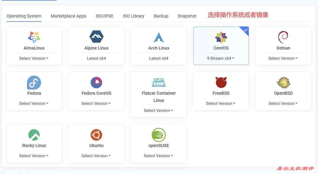 Vultr墨西哥VPS购买教程-操作系统选择