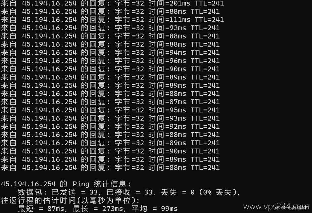 华纳云新加坡服务器网络测试-本地Ping平均延迟