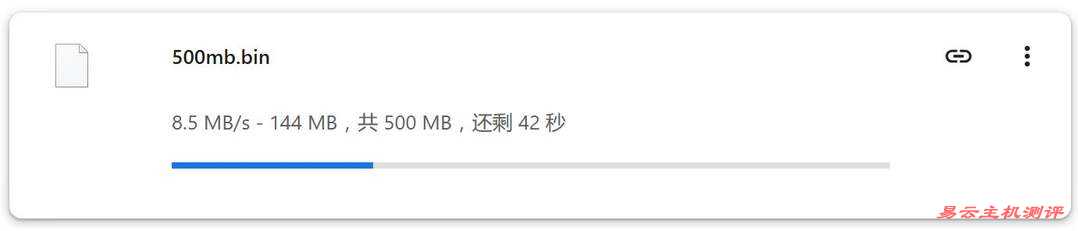 吉云英国家宽VPS网络测试-本地下载速度