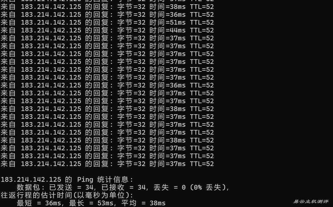 LOCVPS国内VPS网络测试-本地Ping平均延迟