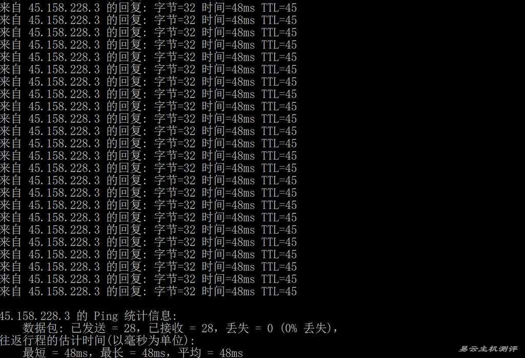 LOCVPS香港VPS测评-本地Ping平均延迟测试