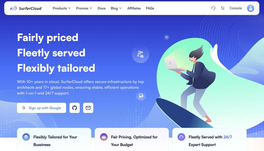 SurferCloud:英国VPS-4美元/月-伦敦机房
