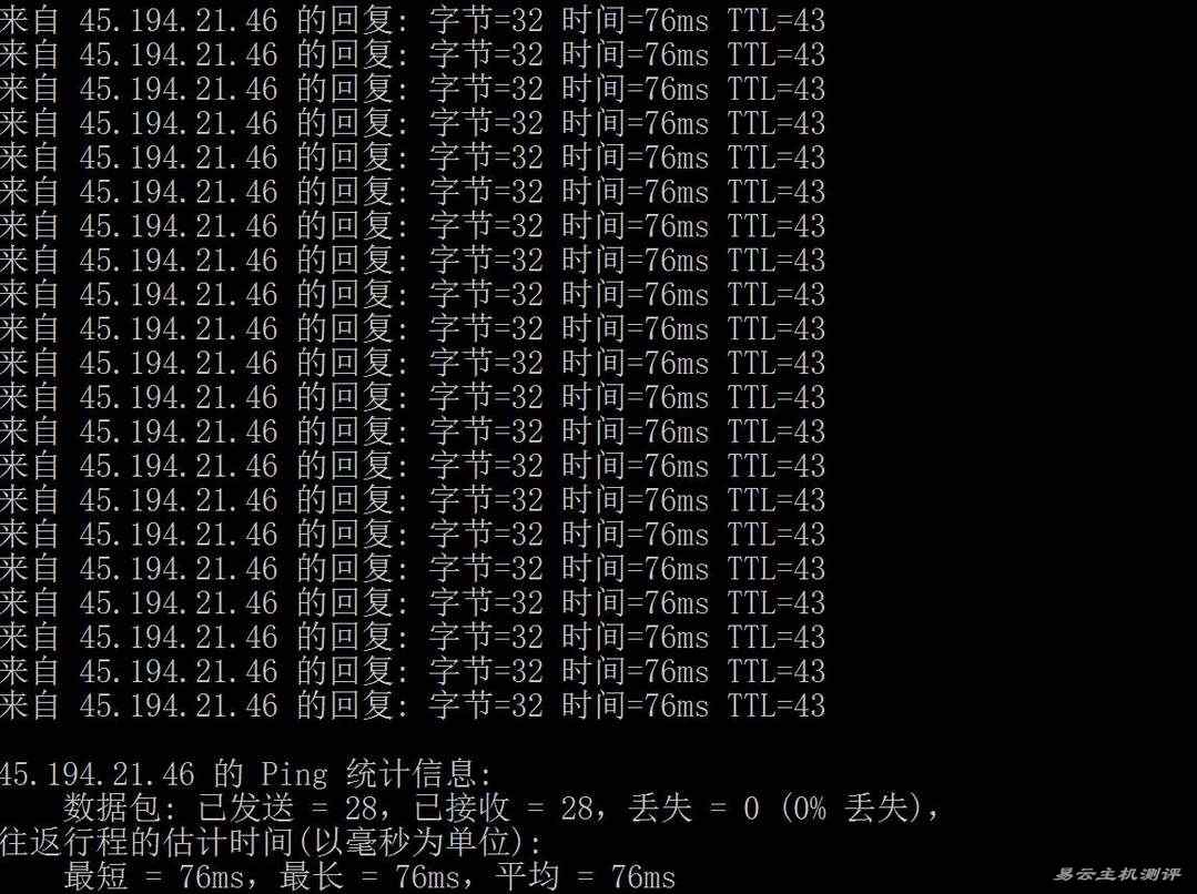Jtti轻量级香港VPS网络测试-本地Ping平均延迟