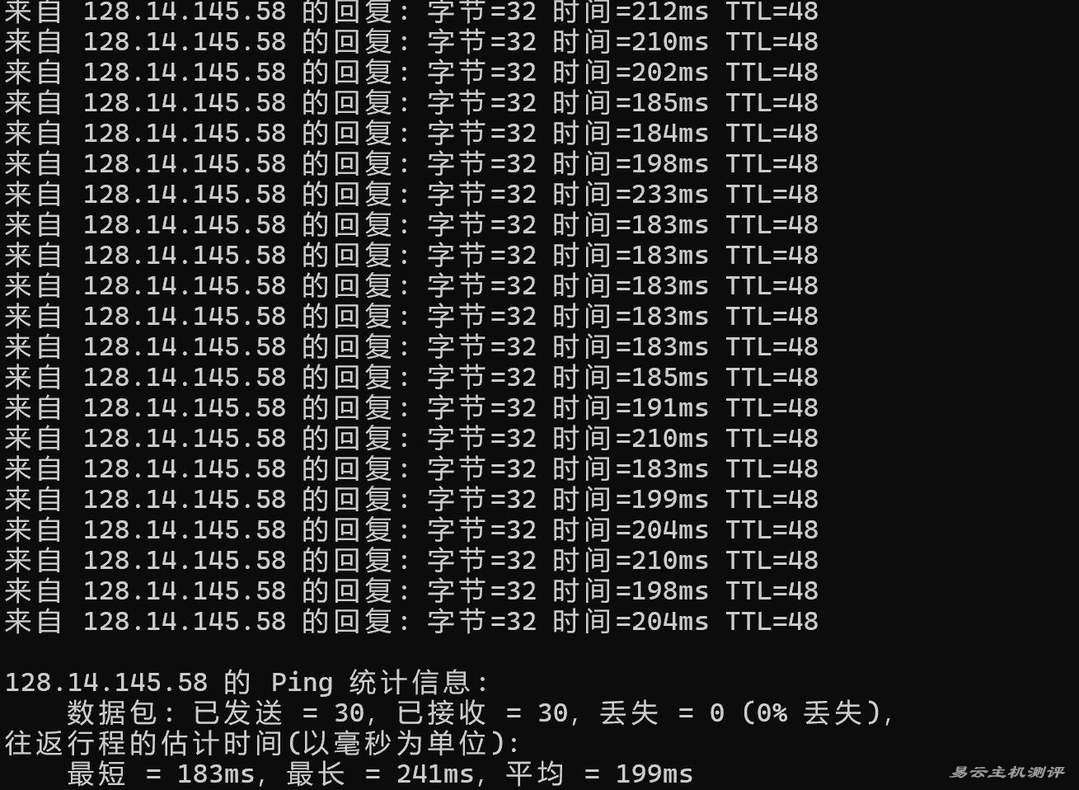 Zenlayer美国VPS网络测试-本地Ping平均延迟