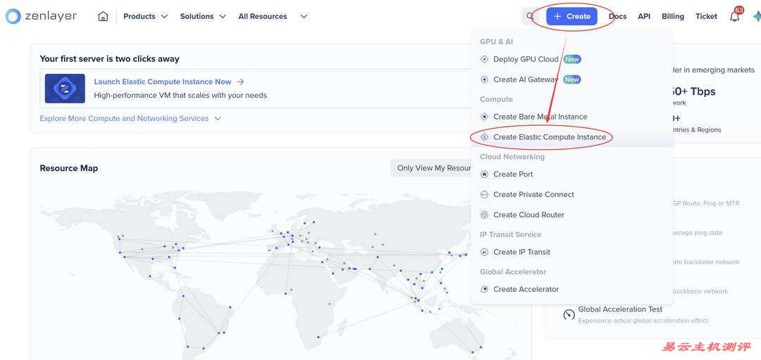Zenlayer美国VPS购买教程-创建服务