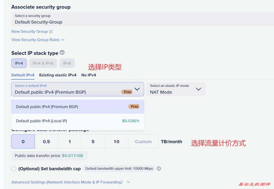 Zenlayer菲律宾VPS购买教程-IP和流量计价方式选择