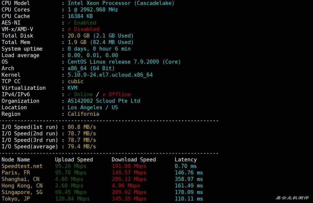 SurferCloud美国云服务器网络测试-性能和稳定性
